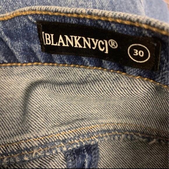 BlankNYC Raw Hem Jeans NWT Step Hem Denim Blue Size 30" - Picture 9 of 11
